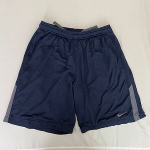 Nike Athletic Shorts (Navy Blue, Youth XL)